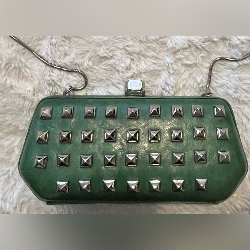 Rebecca Minkoff Green Leather Studded Crossbody
